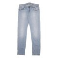 CARHARTT Womens Slim Fit Light Blue Denim Jeans W31 L32 Classic Zip Cotton Blend
