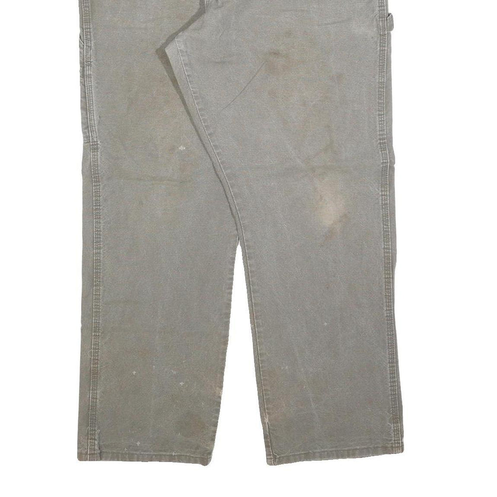 DICKIES Mens Regular Fit Grey Cotton Blend Jeans W36 L32 Workwear Classic