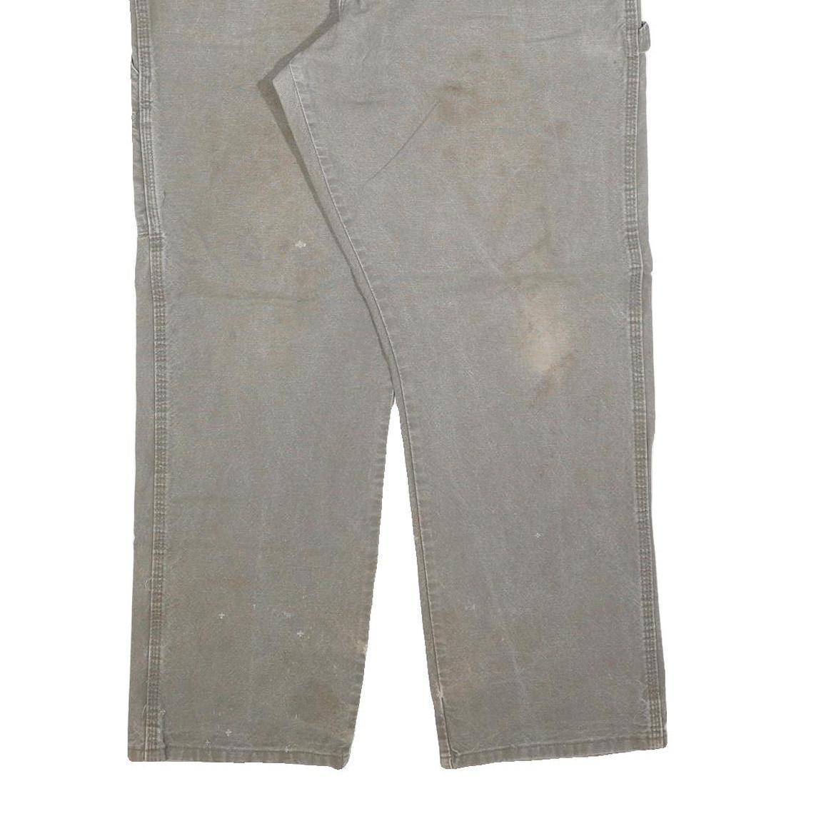 DICKIES Mens Regular Fit Grey Cotton Blend Jeans W36 L32 Workwear Classic