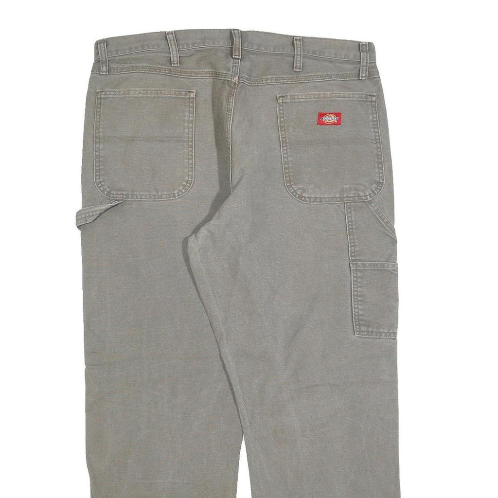 DICKIES Mens Regular Fit Grey Cotton Blend Jeans W36 L32 Workwear Classic