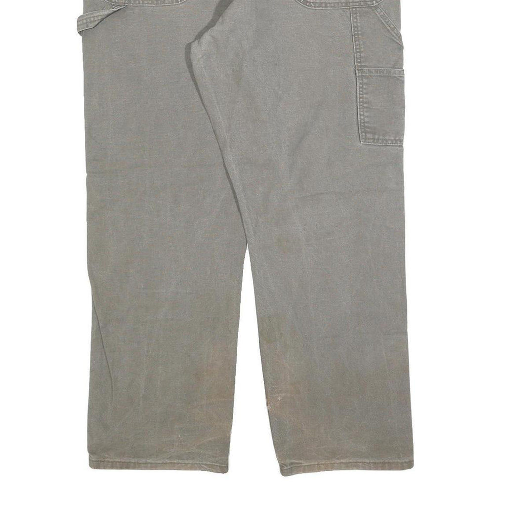 DICKIES Mens Regular Fit Grey Cotton Blend Jeans W36 L32 Workwear Classic