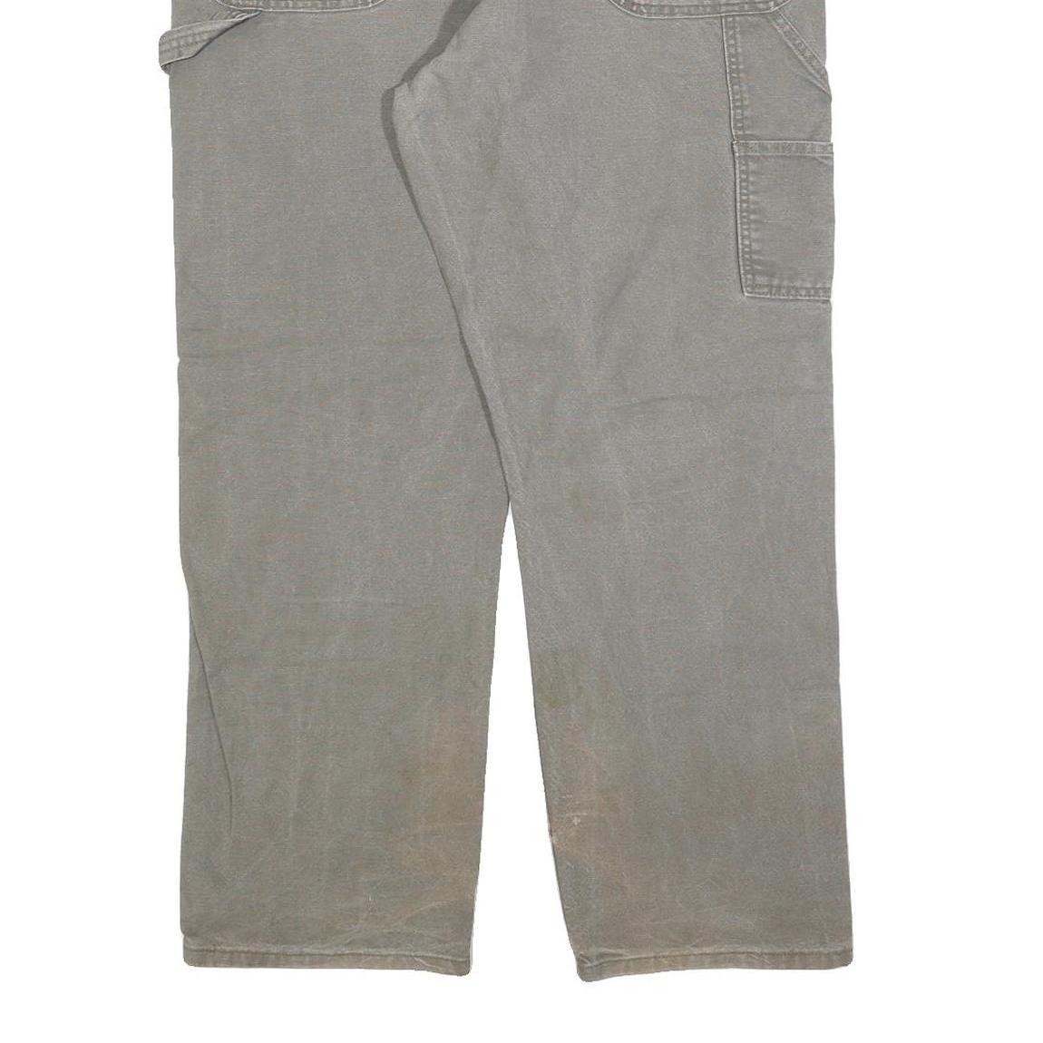 DICKIES Mens Regular Fit Grey Cotton Blend Jeans W36 L32 Workwear Classic