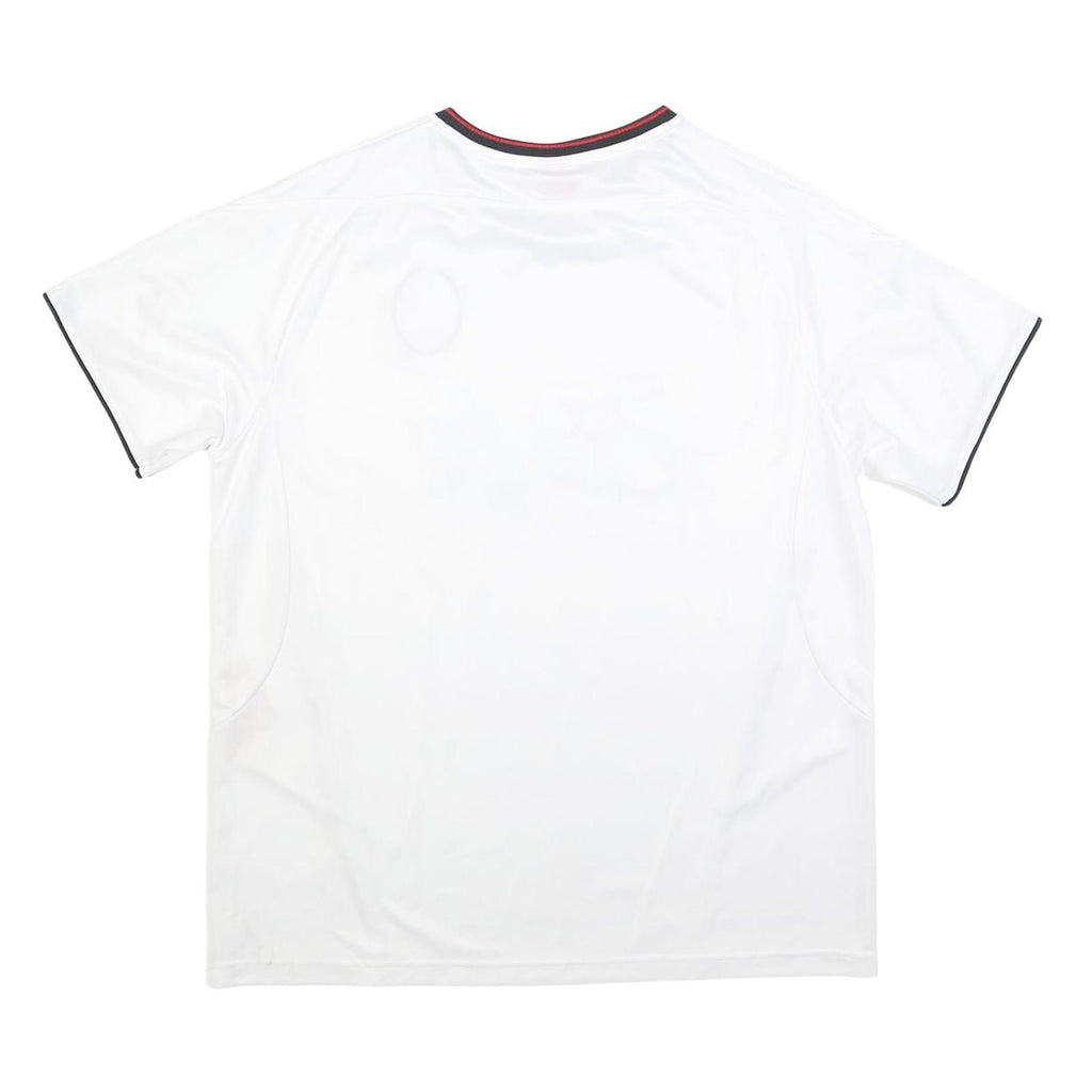 LFC Mens White Football T-Shirt XL Short Sleeve Crew Neck Carlsberg Logo