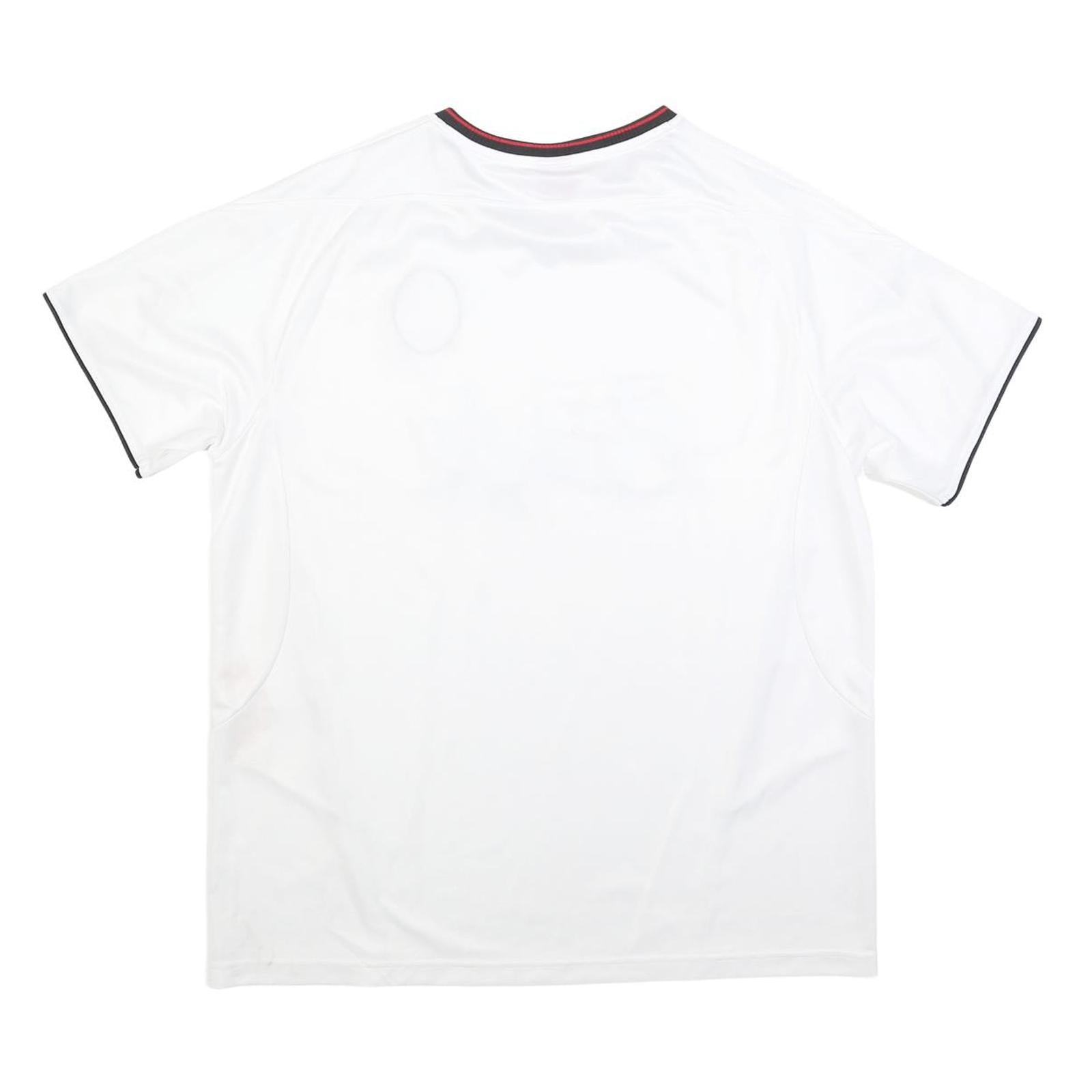 LFC Mens White Football T-Shirt XL Short Sleeve Crew Neck Carlsberg Logo