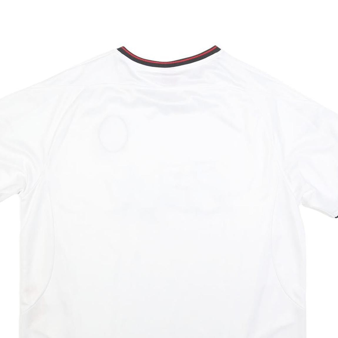 LFC Mens White Football T-Shirt XL Short Sleeve Crew Neck Carlsberg Logo