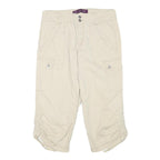 GLORIA VANDERBILT Womens Shorts Beige Cargo Pocket M W30 Casual Cotton Blend