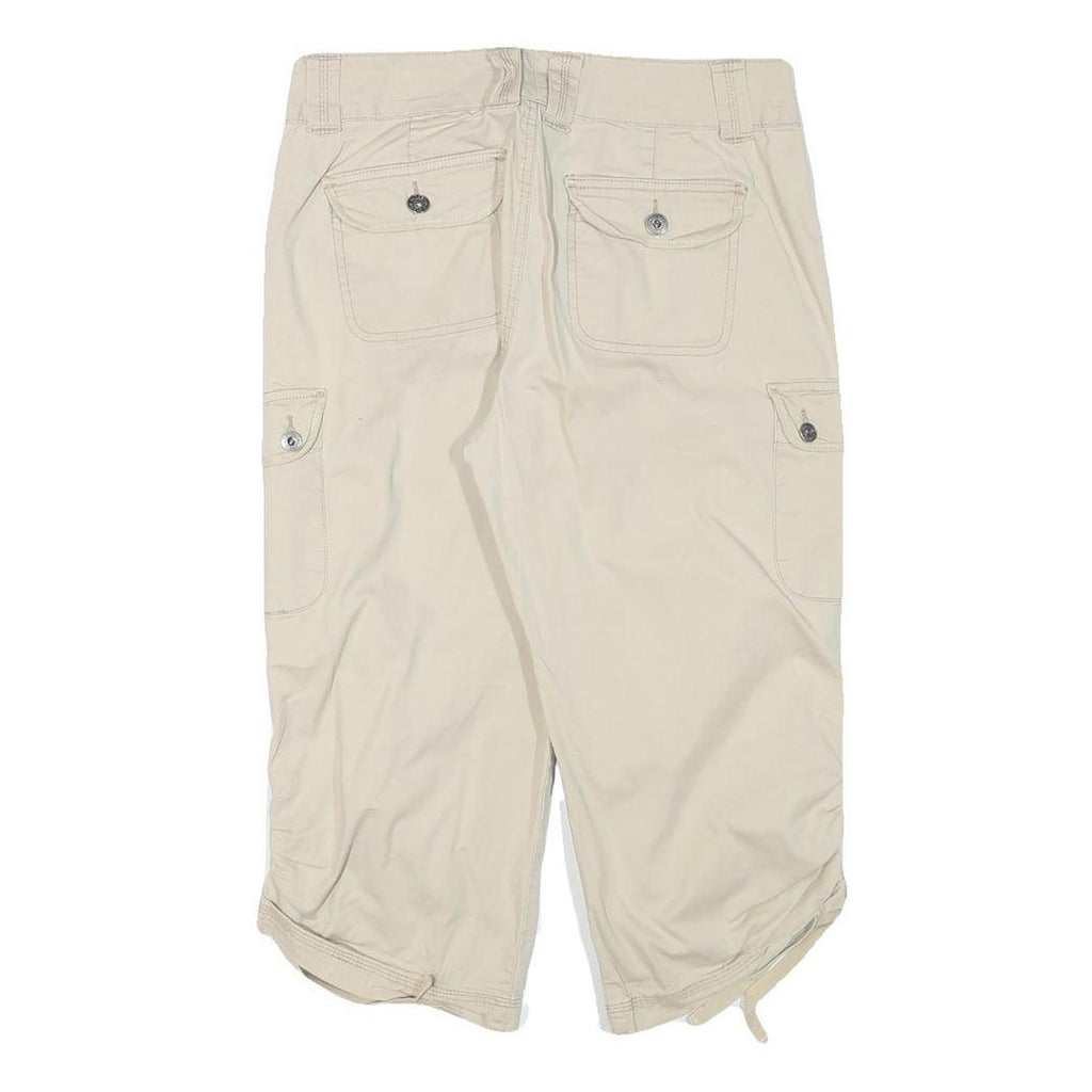 GLORIA VANDERBILT Womens Shorts Beige Cargo Pocket M W30 Casual Cotton Blend