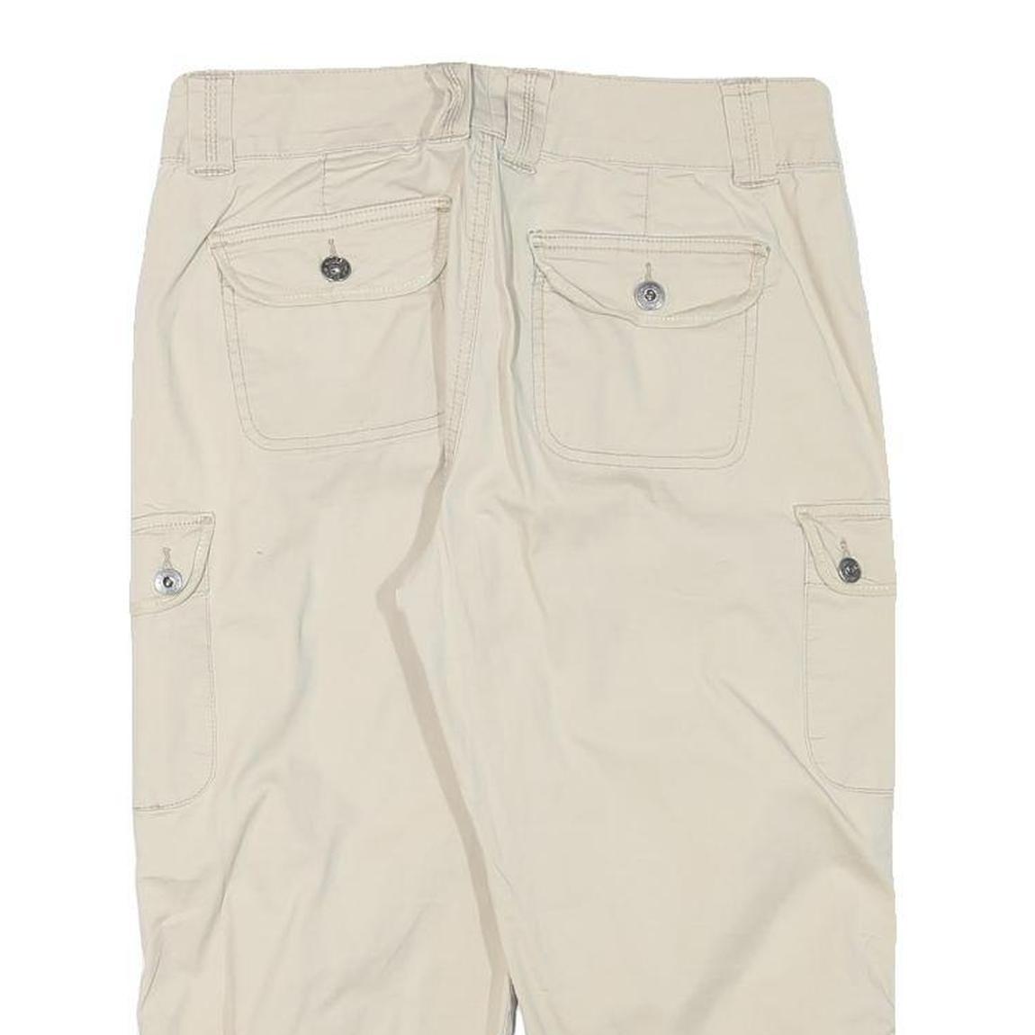 GLORIA VANDERBILT Womens Shorts Beige Cargo Pocket M W30 Casual Cotton Blend