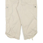 GLORIA VANDERBILT Womens Shorts Beige Cargo Pocket M W30 Casual Cotton Blend