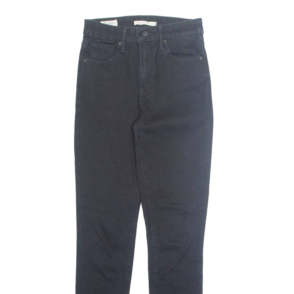 LEVI'S Big E 721 Womens Jeans Black Slim Tapered W26 L30