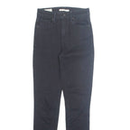 LEVI'S Big E 721 Womens Jeans Black Slim Tapered W26 L30