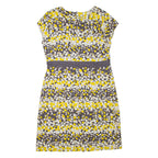 BODEN Womens Pencil Dress Yellow Spotted Short Sleeve Short UK 14