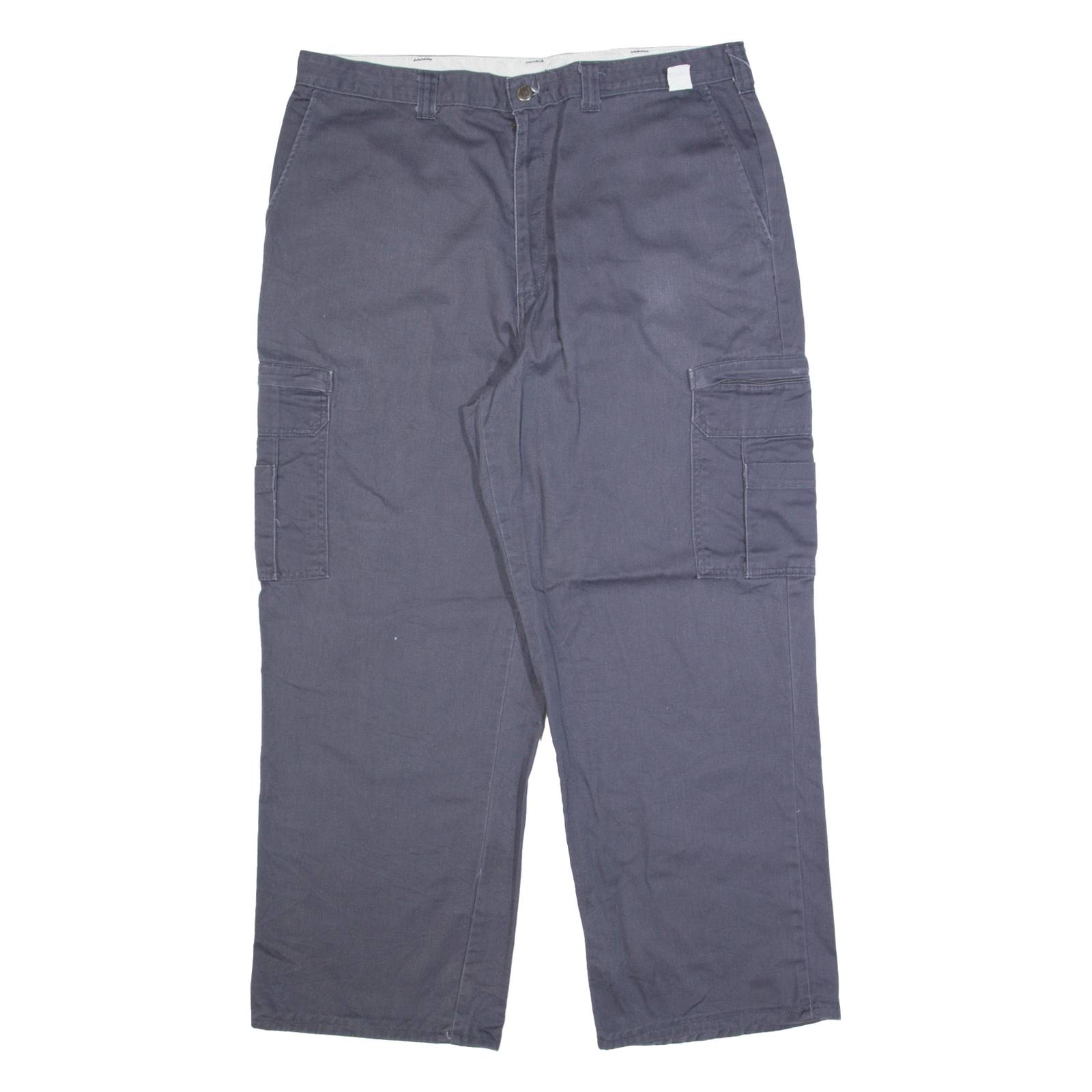 DICKIES Cargo Workwear Womens Trousers Grey Regular Straight W38 L28