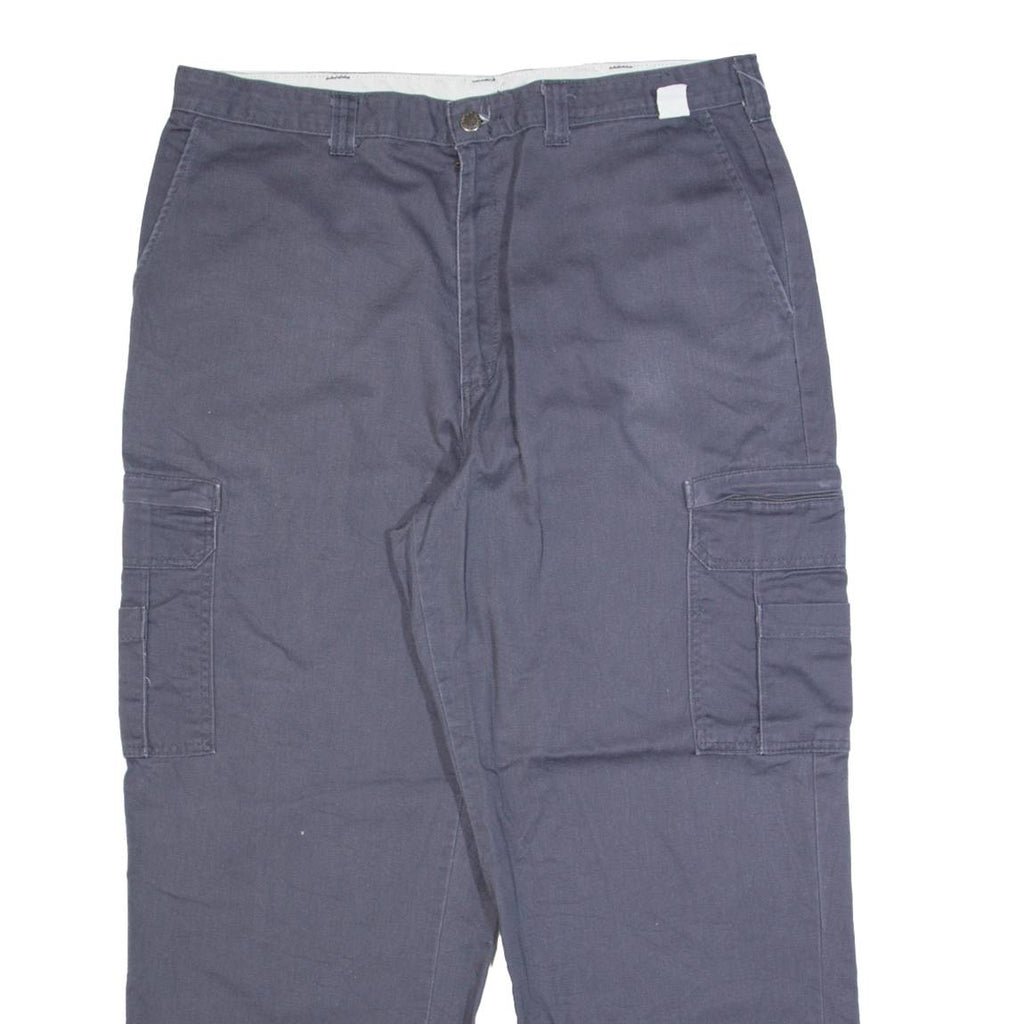 DICKIES Cargo Workwear Womens Trousers Grey Regular Straight W38 L28