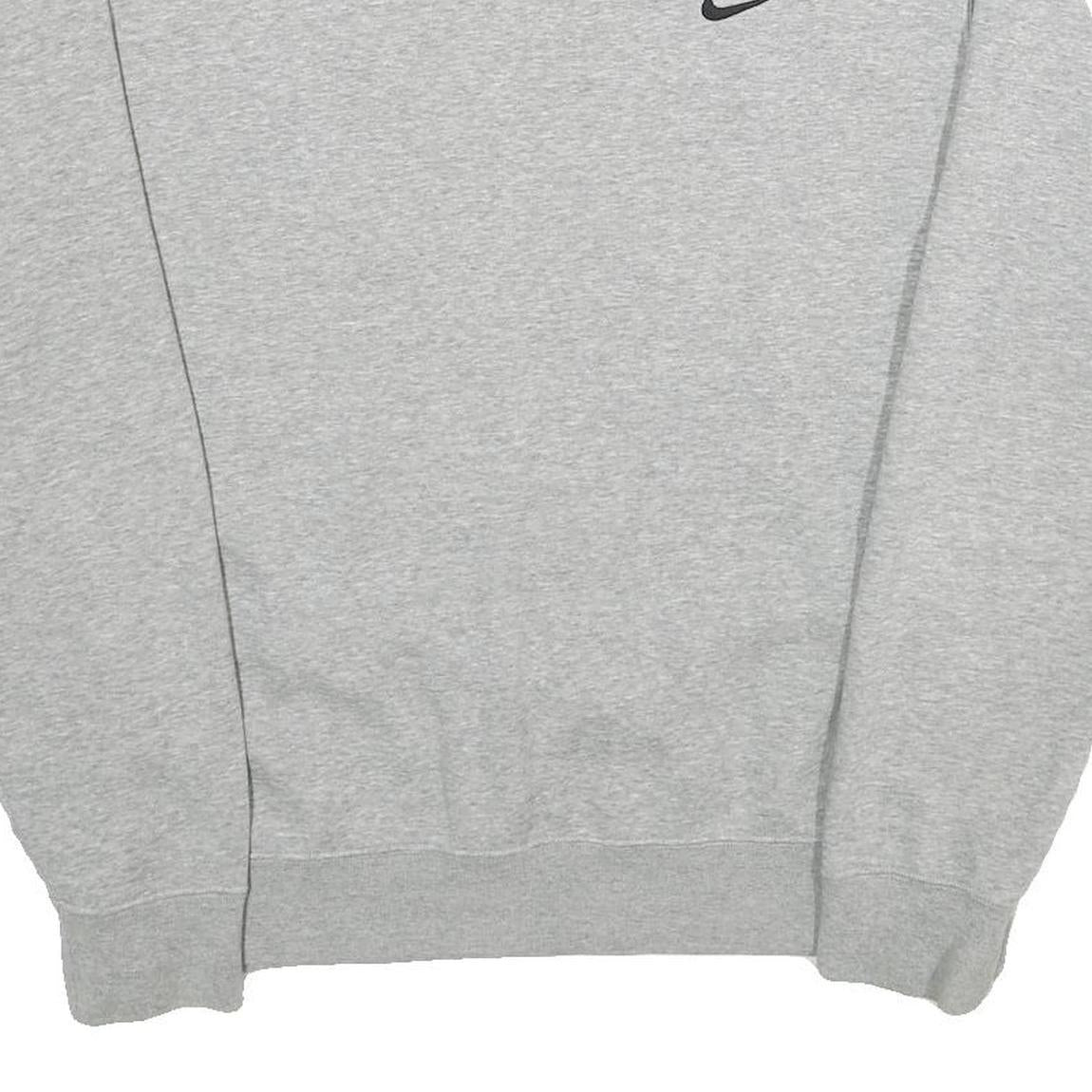 NIKE Mens Grey Crew Neck L Sweatshirt Cotton Blend Casual Comfortable