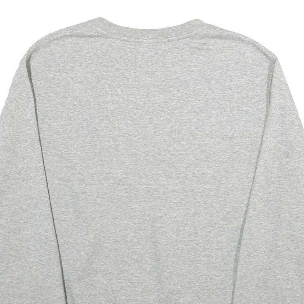 NIKE Mens Grey Crew Neck L Sweatshirt Cotton Blend Casual Comfortable