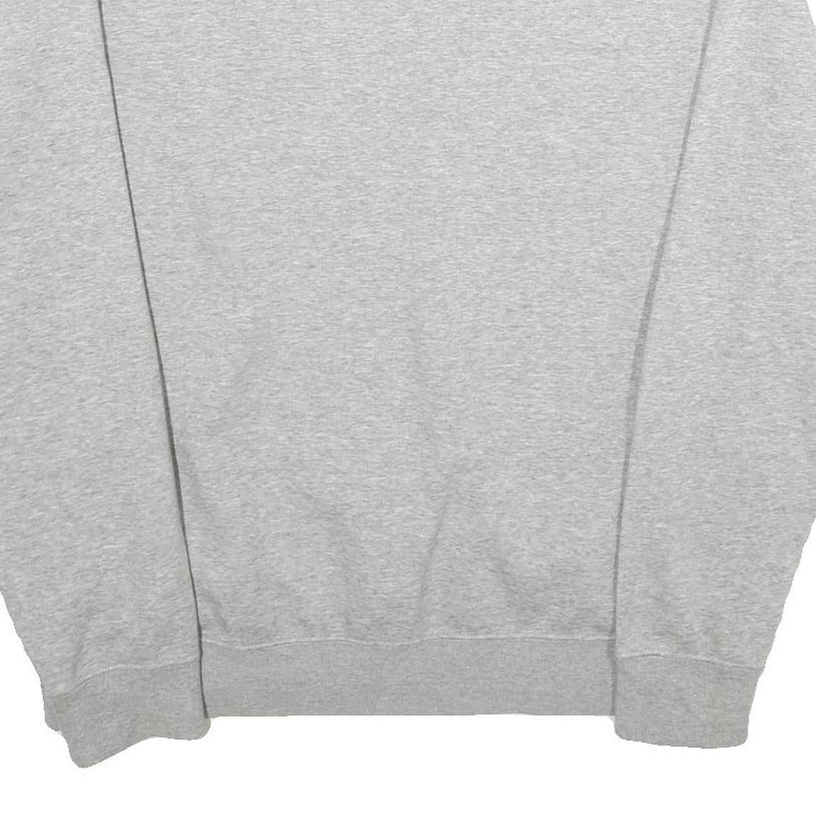 NIKE Mens Grey Crew Neck L Sweatshirt Cotton Blend Casual Comfortable