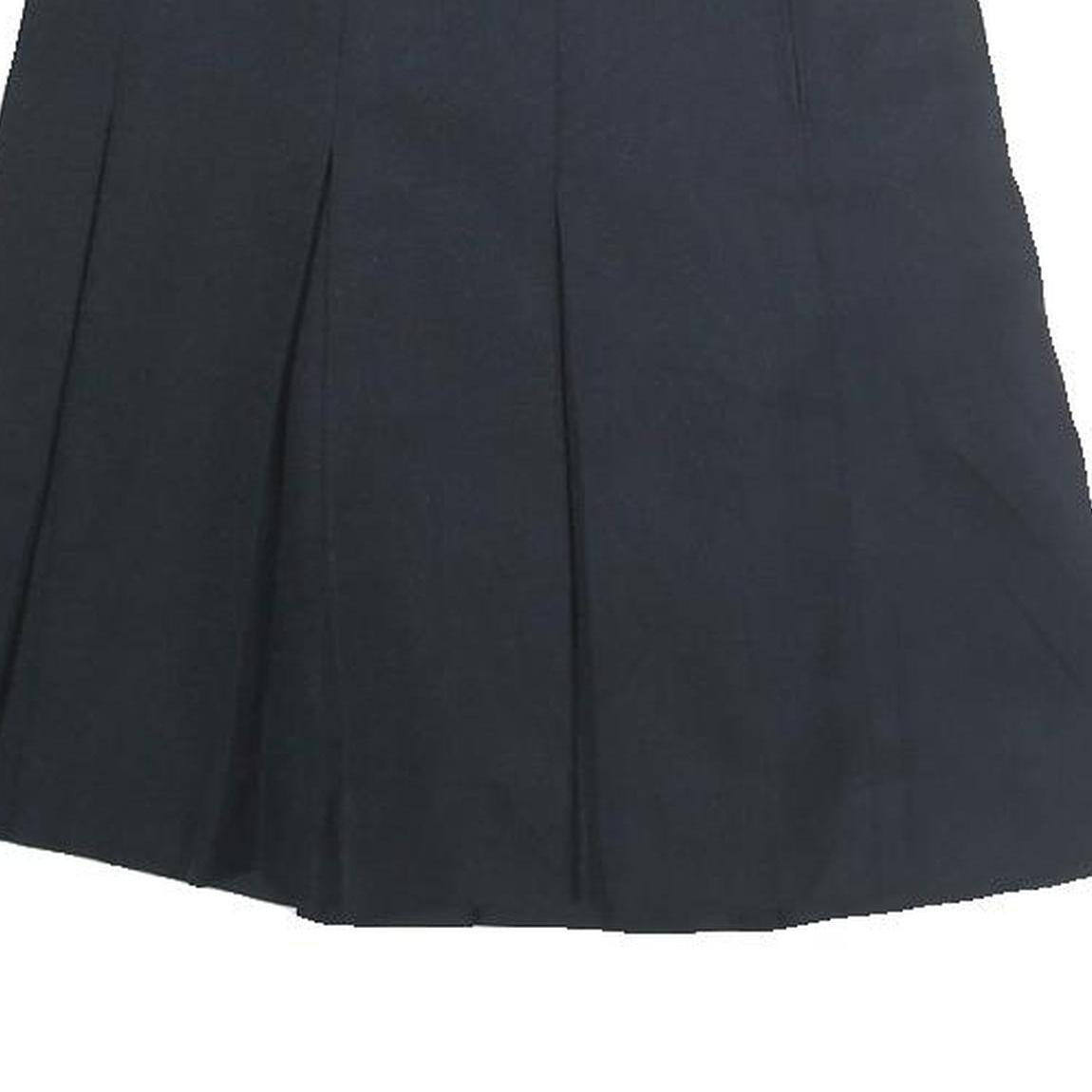 TOMMY HILFIGER Womens Black Pleated Mini Cotton Skirt XS Signature Style