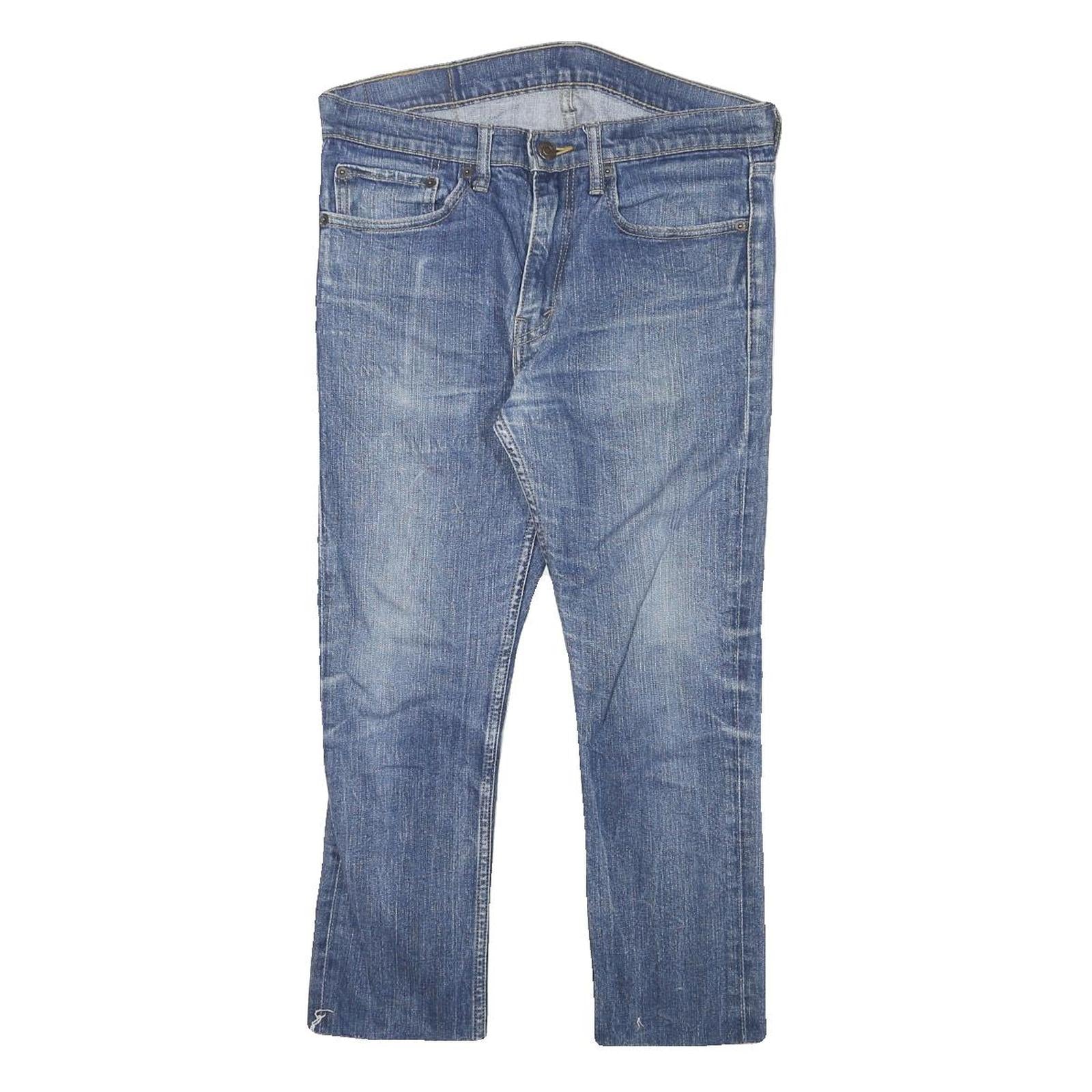 LEVI'S Mens Slim Blue Denim Medium Jeans W30 L23 Classic Zip Casual Stylish