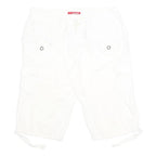 UNIONBAY Womens Shorts White Casual M W32 Cotton Cargo Style