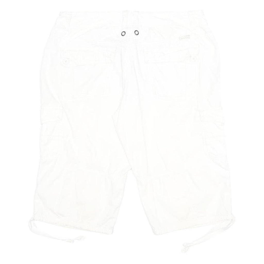 UNIONBAY Womens Shorts White Casual M W32 Cotton Cargo Style