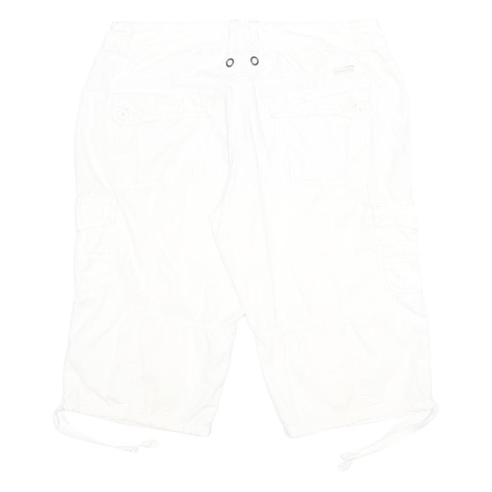 UNIONBAY Womens Shorts White Casual M W32 Cotton Cargo Style