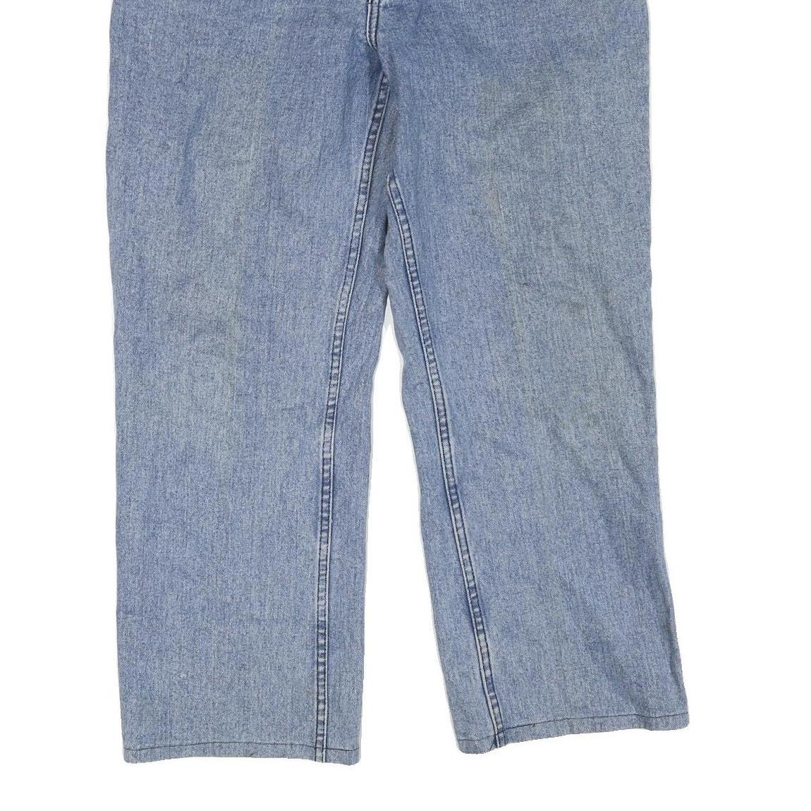 JCC Womens Blue Regular Fit Straight Denim Medium Wash Jeans W34 L27 Comfortable