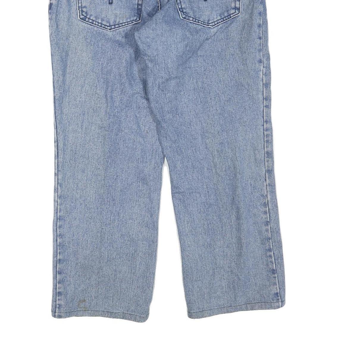 JCC Womens Blue Regular Fit Straight Denim Medium Wash Jeans W34 L27 Comfortable