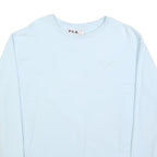 FILA Womens Blue Crew Neck L Sweatshirt Cotton Blend Pullover Casual