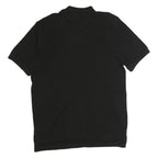 CHAPS Mens Black & Purple Cotton Short Sleeve Polo Shirt L Classic Stripe Design