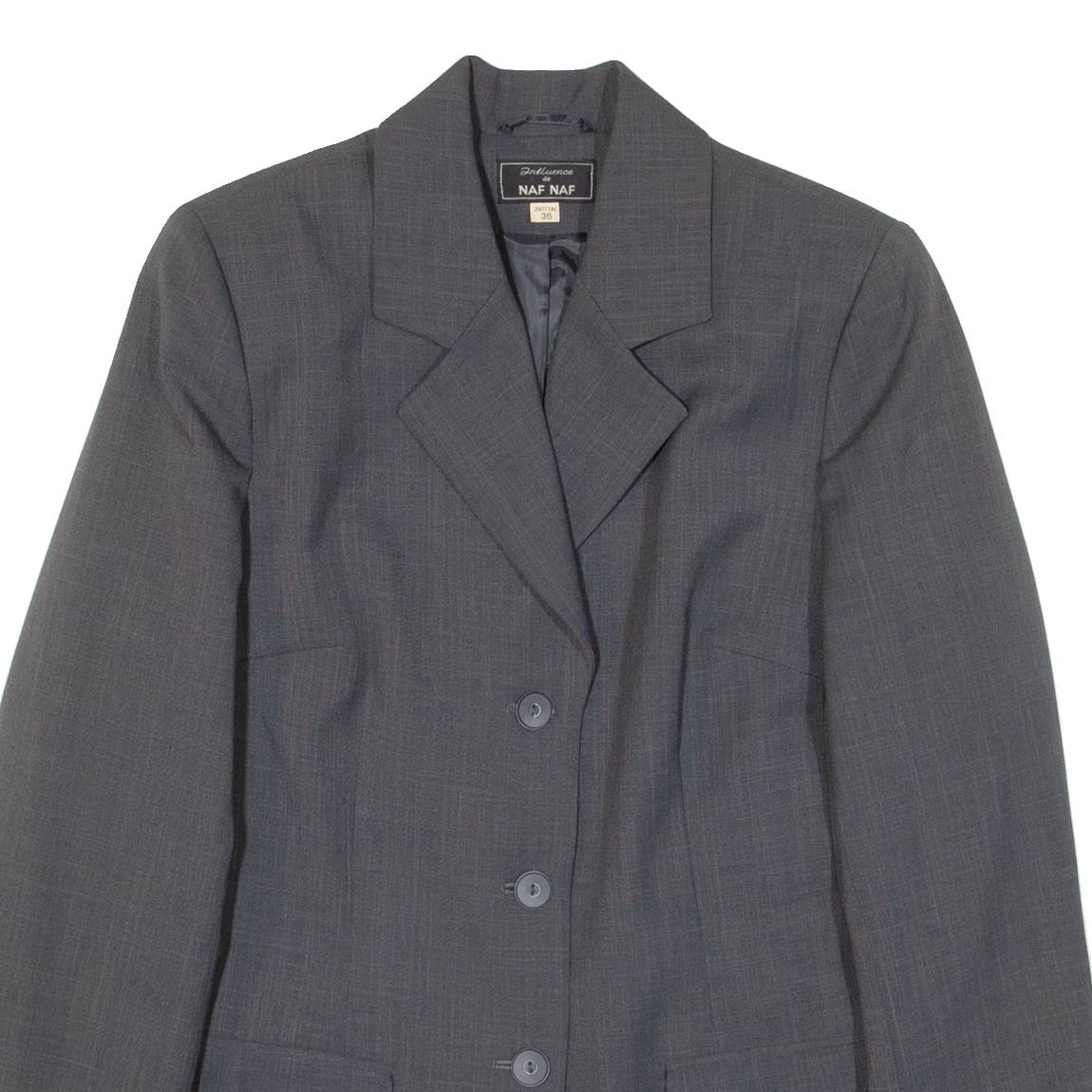 NAF NAF Womens Blazer Jacket Grey S