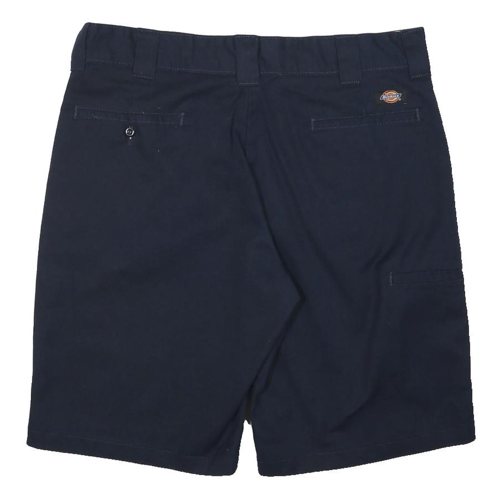 DICKIES Mens Shorts Navy Casual Cotton Blend L W34 Workwear Durable