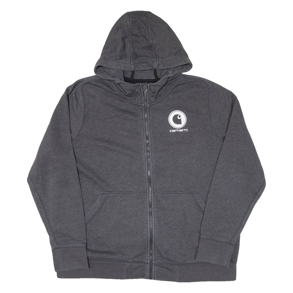 CARHARTT Slightly Fitted Womens Grey Hoodie Full Zip 2XL