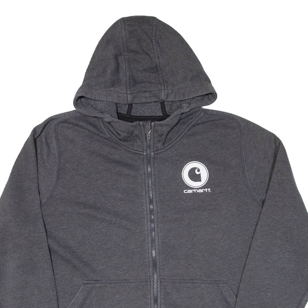 CARHARTT Slightly Fitted Womens Grey Hoodie Full Zip 2XL