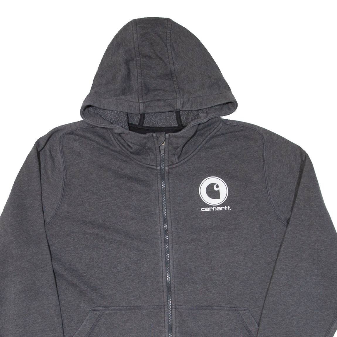 CARHARTT Slightly Fitted Womens Grey Hoodie Full Zip 2XL