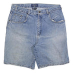 CZ BASICS Mens Shorts Blue Denim XL W38 Casual Cotton Blend Relaxed Fit