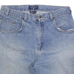 CZ BASICS Mens Shorts Blue Denim XL W38 Casual Cotton Blend Relaxed Fit