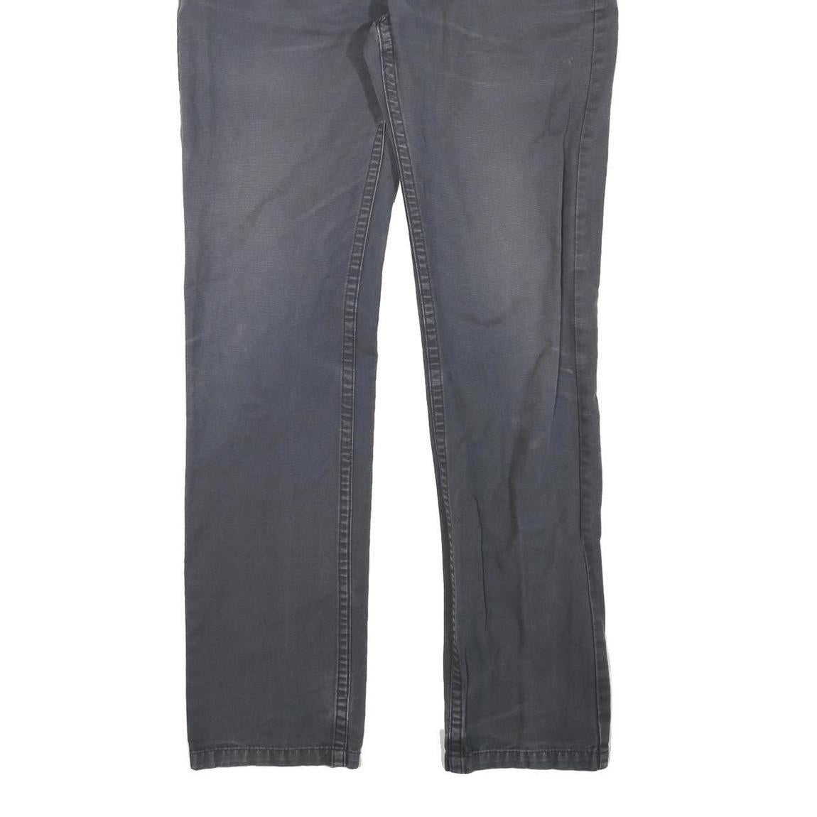 DICKIES Mens Cotton Blend Blue Regular Straight Trousers W32 L34 Workwear Zip