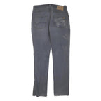 DICKIES Mens Cotton Blend Blue Regular Straight Trousers W32 L34 Workwear Zip