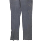 DICKIES Mens Cotton Blend Blue Regular Straight Trousers W32 L34 Workwear Zip