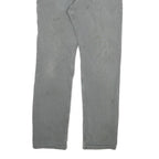 CARHARTT Mens Relaxed Grey Cotton Blend Zip Trousers W34 L34 Casual Workwear