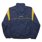 NIKE Mens Blue & Yellow West Virginia Jacket S Polyester Sports Team Zip