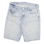 LEVI'S Mens Denim Light Blue 511 Regular Fit Shorts L W30 Cotton Blend Casual