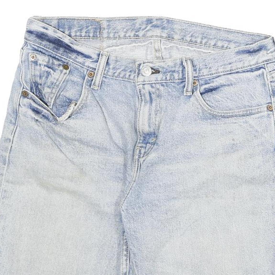 LEVI'S Mens Denim Light Blue 511 Regular Fit Shorts L W30 Cotton Blend Casual