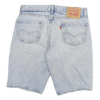 LEVI'S Mens Denim Light Blue 511 Regular Fit Shorts L W30 Cotton Blend Casual