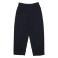 EMPORIO ARMANI Womens Navy Relaxed Straight Trousers W28 L25 Zip Closure Elegant