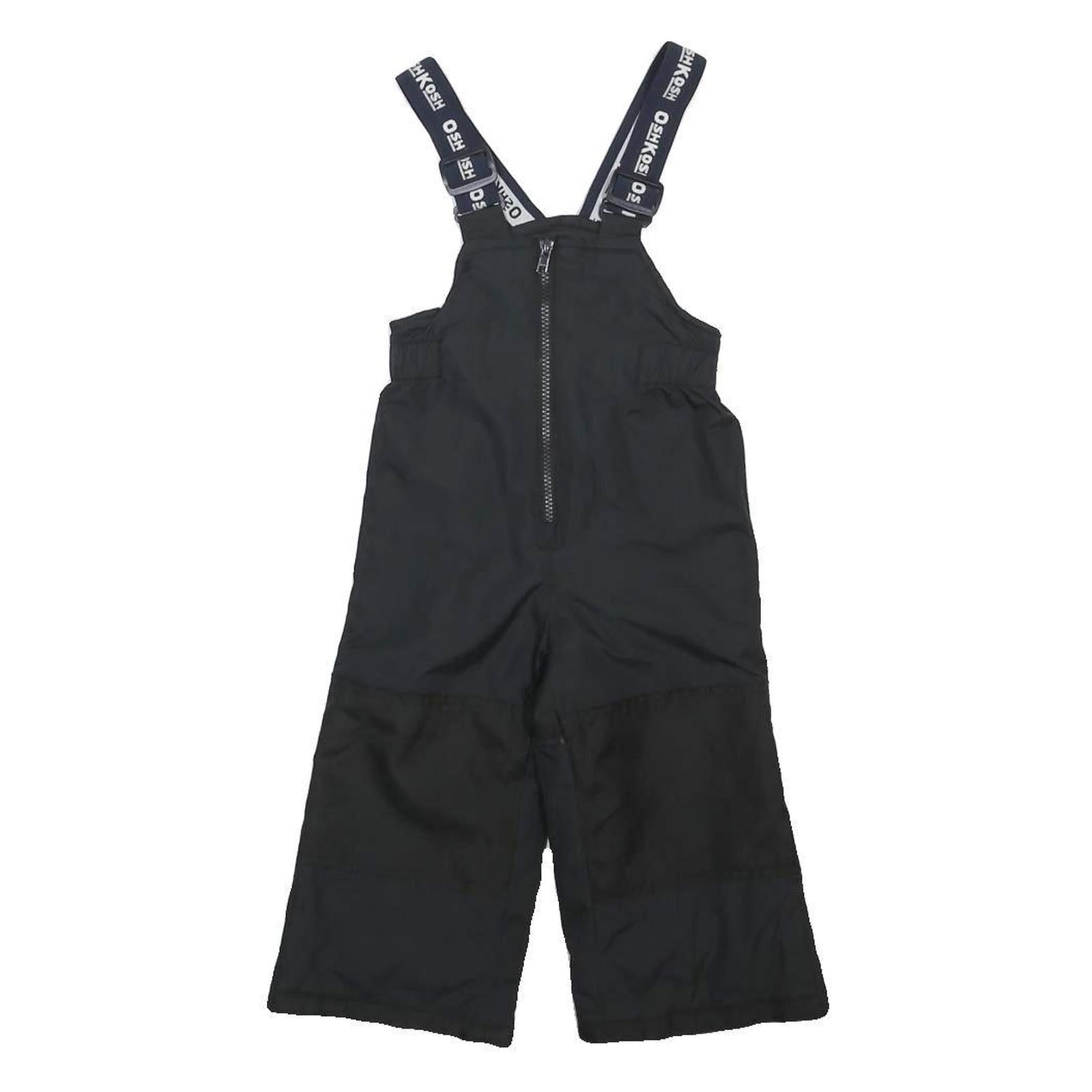 OSH KOSH Boys Black Polyester Dungarees Regular Fit 2Y W12 L12 Adjustable Straps