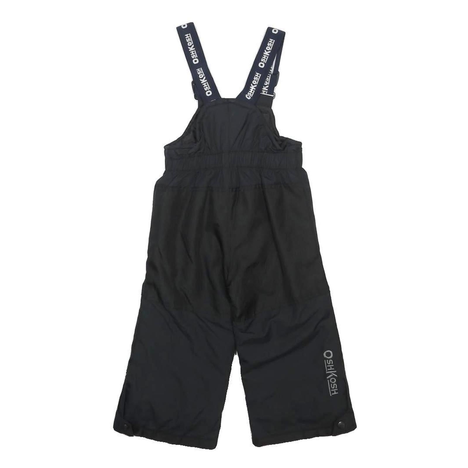 OSH KOSH Boys Black Polyester Dungarees Regular Fit 2Y W12 L12 Adjustable Straps