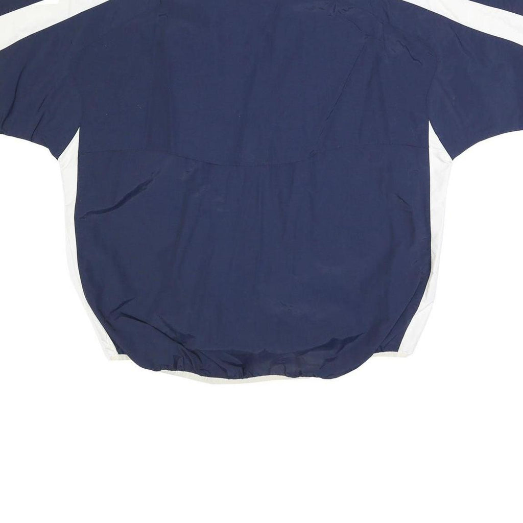 MAJESTIC Mens Navy & White Baseball Windbreaker XL Nylon Plain Team Jacket