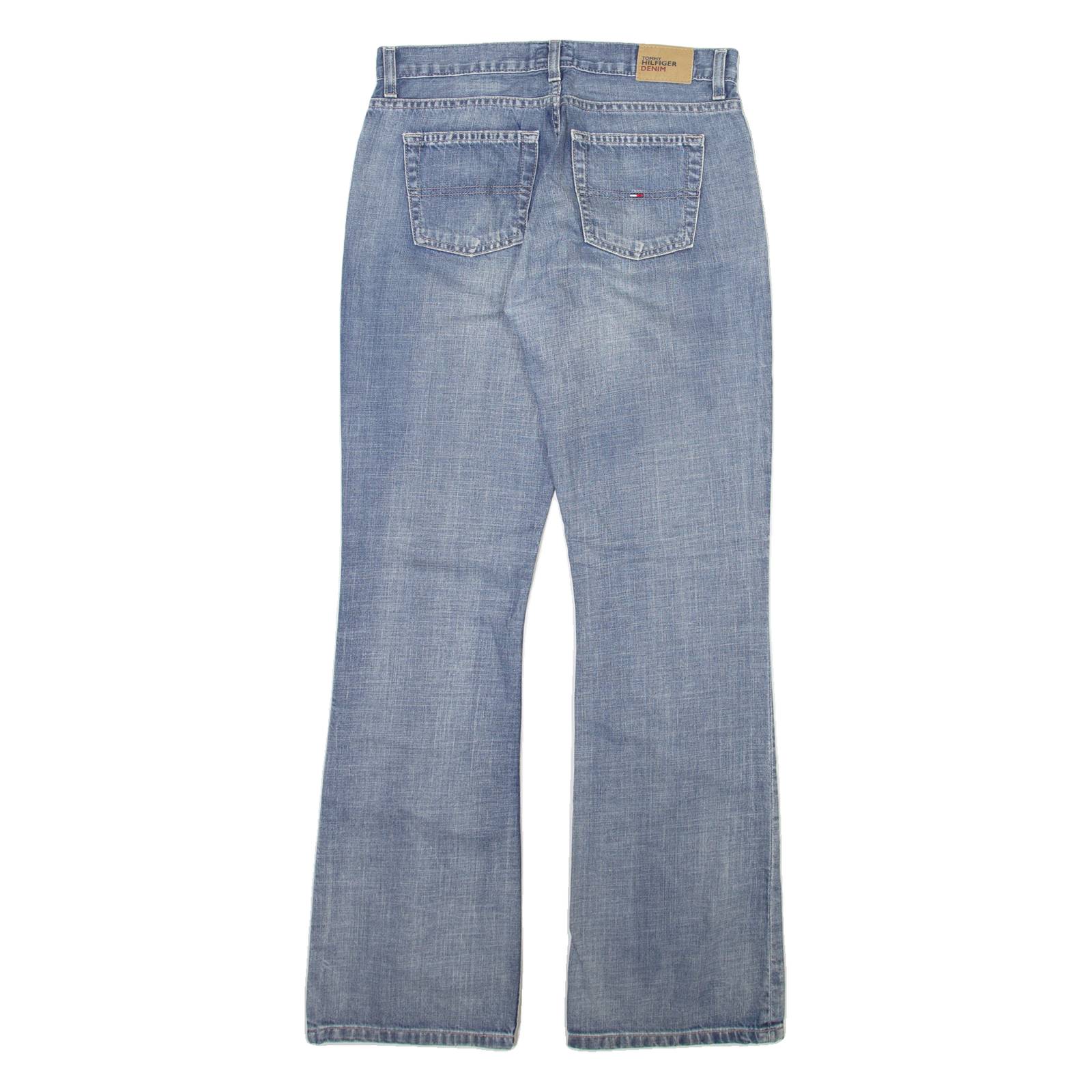 TOMMY HILFIGER Womens Jeans Blue Regular Bootcut Stone Wash W30 L32